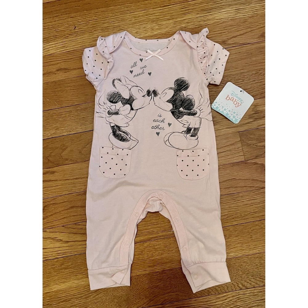 Disney Minnie Mouse Infant Girl's Romper  6 Months NWT